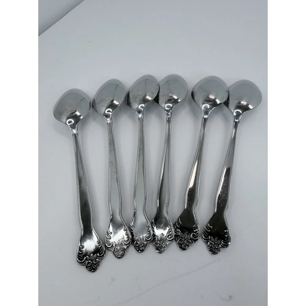 MSI Japan Versailles Pattern Stainless Steel Teaspoons Lot 6 Flatware